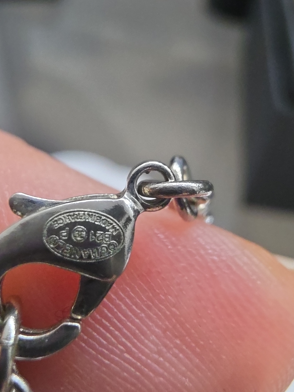 REPOSHING - Chanel Silver Pearl CC Logo Necklace - Picture 10 of 10